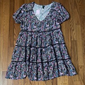 NWT Wild Fable Multicolor Floral Midi Dress